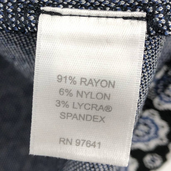 J. Jill Wearever Collection Black Floral Medallion Jacquard Ballet Sleeve Top - Picture 6 of 8